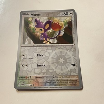 Aipom - PAR - 145/182  - Reverse Holographic - Pokémon TCG