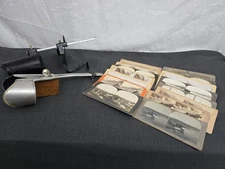 Stereoscope Bundle – 2 Viewers + 15 Cards, Antique 3D Photo Collection