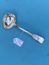 TOP Englische Alt Spaten Saucenkelle, 925 Silber, John & Henry Lias, London 1840