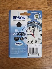 original Epson Tintenpatrone 27XXL Black 34,1ml Wecker C13T27914012 ( 2027 )