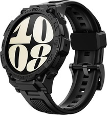 Rugged Bumper Case for Galaxy Watch 6 44mm 40mm Sport Band Protective Case