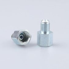 Female 716 X 24 Inverted To Male 38 X 24 Thread Brake Line Fittings Adapter Zi