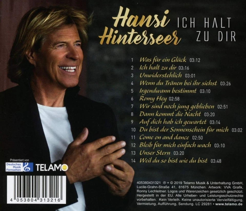 Hansi Hinterseer Ich halt zu dir (CD) - Image 3 of 4