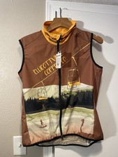 Chaleco Jakroo Epic Ciclismo Jkt Cremallera Completa M L XL 2X 3X NUEVO CON ETIQUETAS Ellicottville Ny café