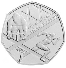 2014 Commonwealth Games Glasgow 50p Coin