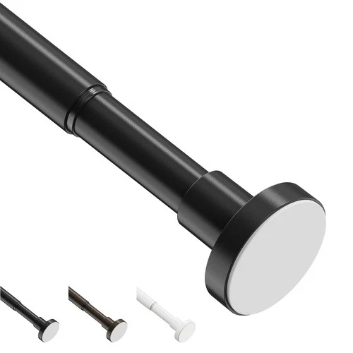 WELDUN Extendable Curtain Tension Rod, 46-155CM No Drill Telescopic Shower