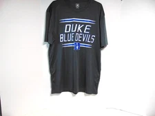 J. America Duke Blue Devils T Shirt Charcoal Gray Size Large