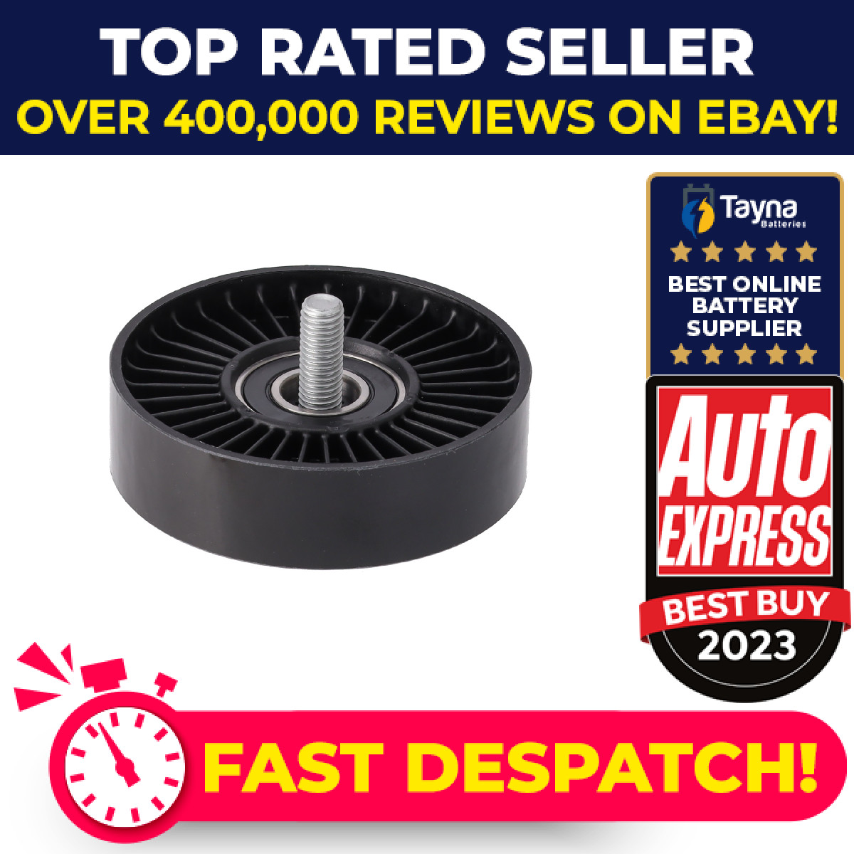 Aux Belt Idler Pulley fits HYUNDAI KONA 1.6 2017 on G4FJ Guide Deflection Febi
