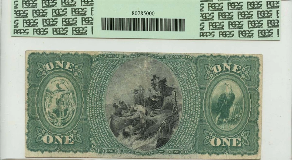 1875 $1 First National Bank Northampton MA CH#383 PCGS VF20 - Image 2 of 2