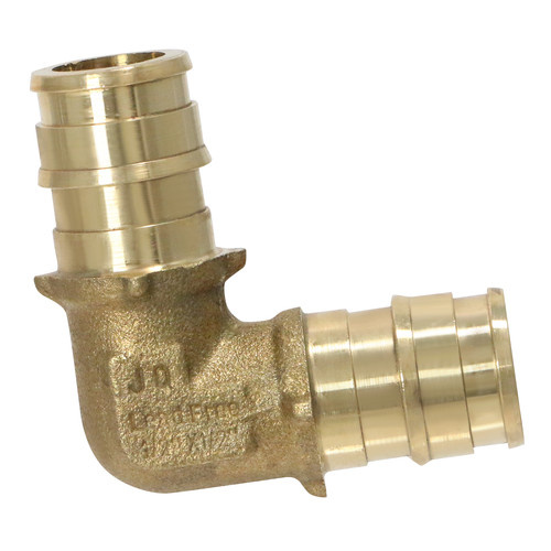25 Pack XFITTING 1/2" Pex A Elbow, Expansion Elbow, Lead Free Brass