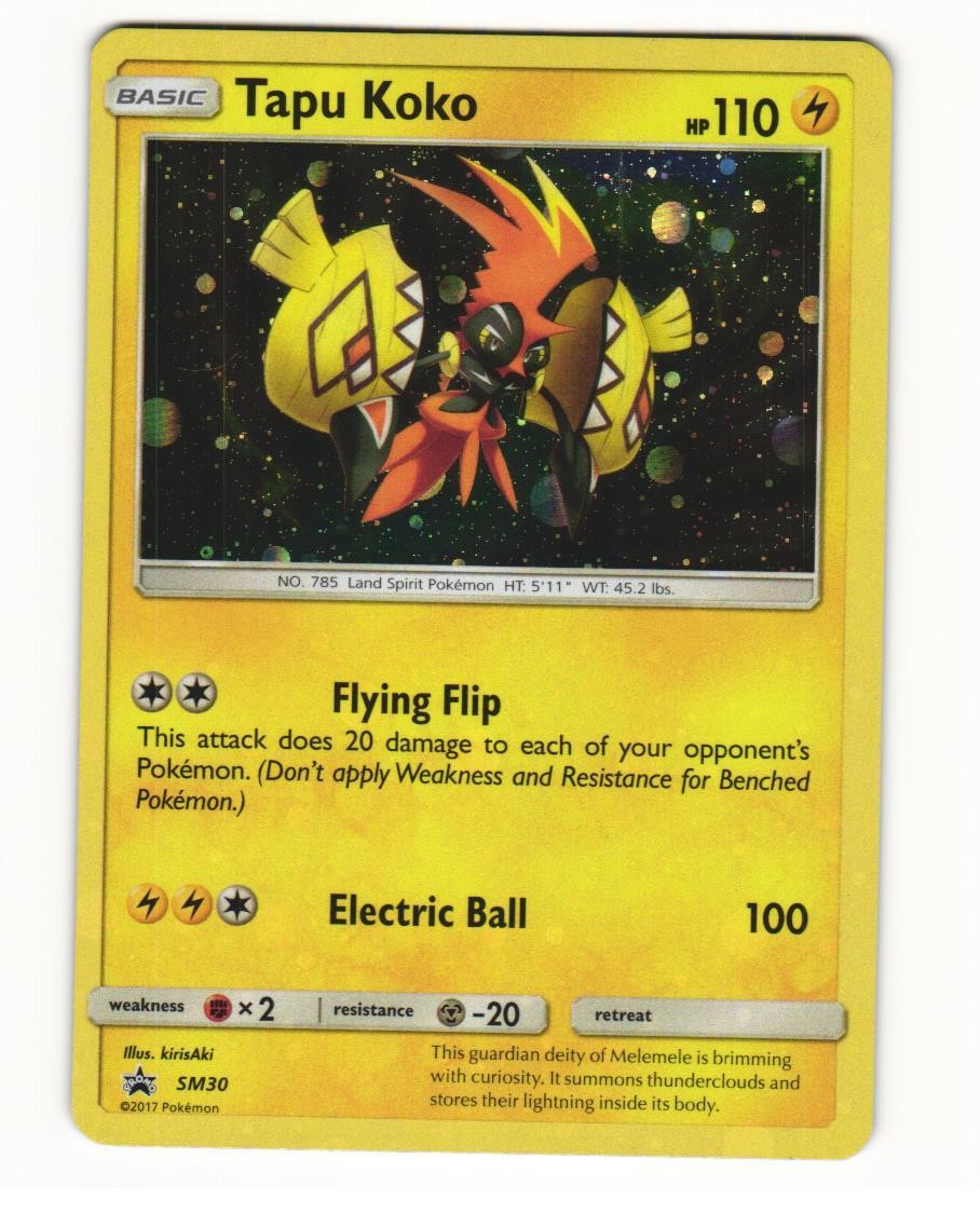 Tapu Koko SM30 Promo 2017 SM Black Star Promos Pokemon LP