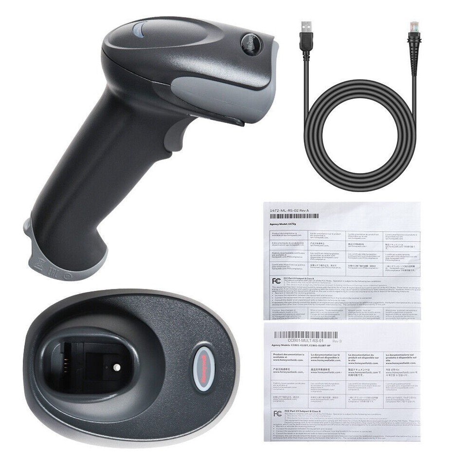 Honeywell 1472G2D-2USB-5-C Wireless 1D/2D Barcode Scanner with USB ...