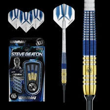 WINMAU STEVE BEATON 90% Tungsten 22 Gram Soft Tip Darts 2425.22