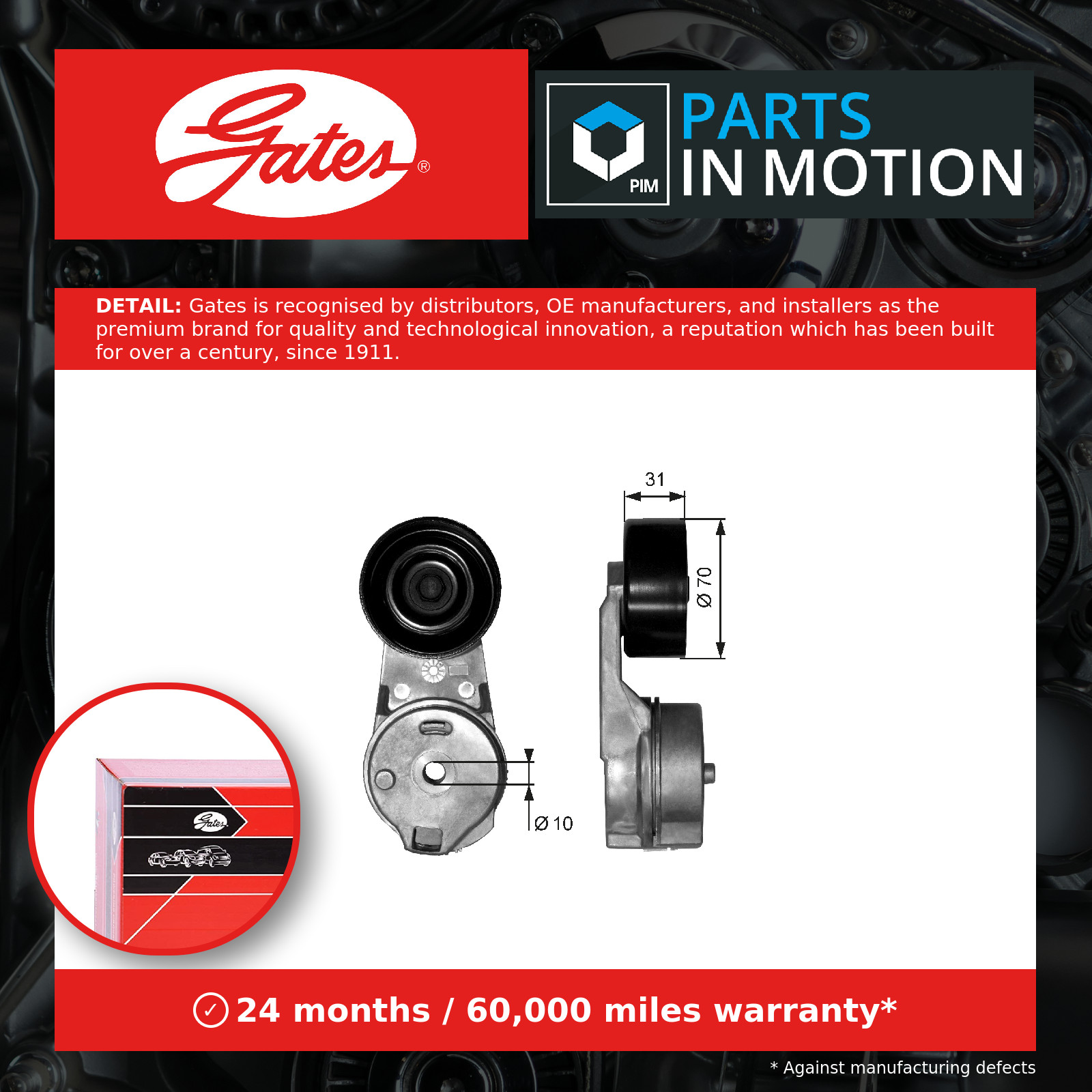 Gates T39065 DriveAlign Tensioner - Image 9