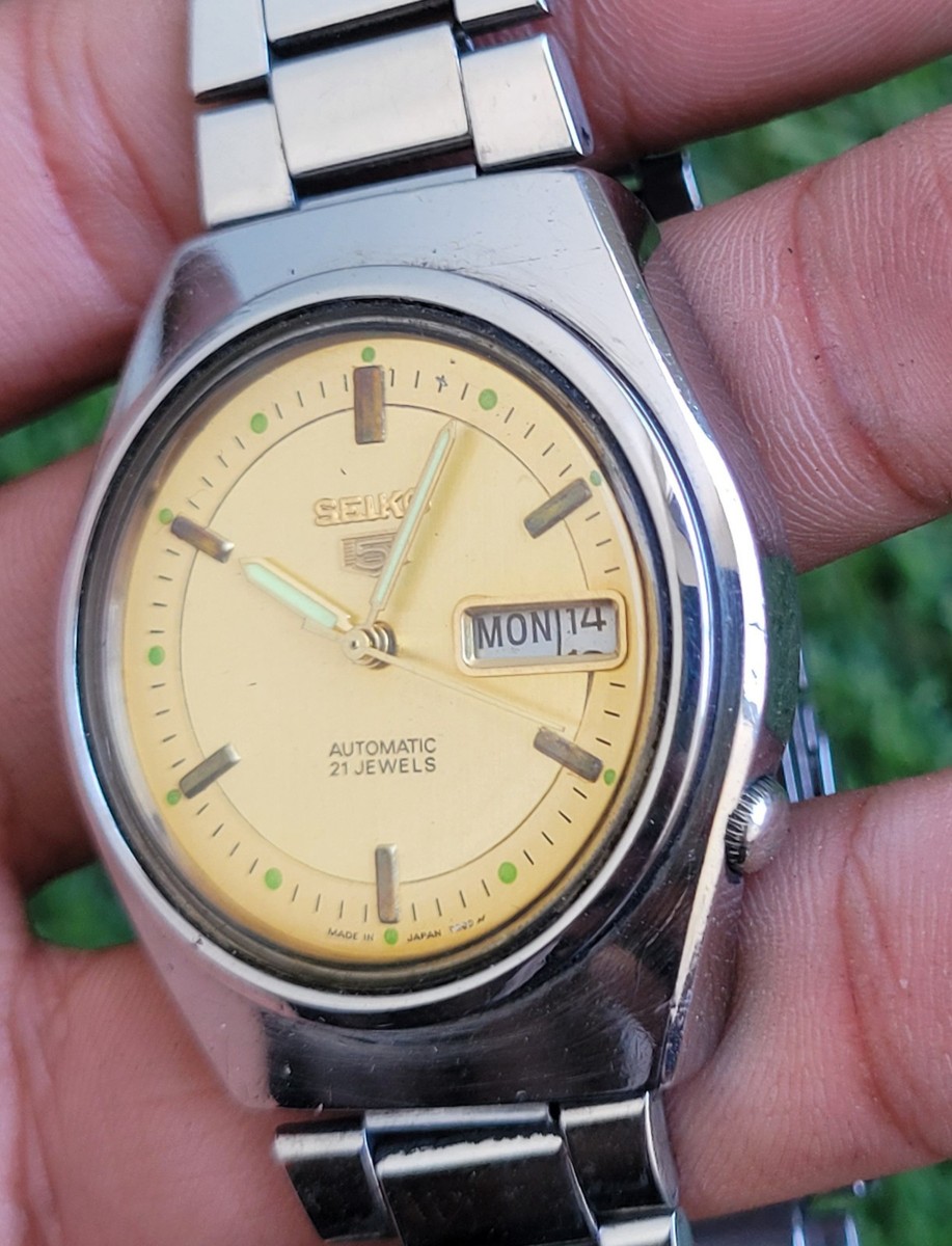 サニーレオパルドさん専用 初代オオサワ ナチュラル Seiko 5 6309-848A Automatic men 21 Jewels vintage watch made in