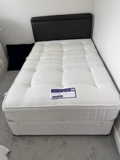 4ft Divan Bed Including Mattress And Headboard. Immaculate