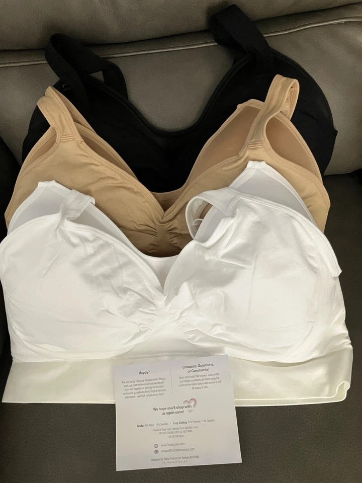 Pack de tres sujetadores Genie TLC 3 paquetes 42 DD/DDD NEGRO, BEIGE Y BLANCO Foto 2 de 2