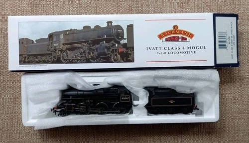 Bachmann 32-576 Ivatt Class 4 43047 BR Lined Black Late Crest. Boxed Untested