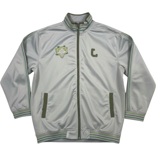LRG Roots & Equipment Track Jacket Mens 4XL Big Gray Green Tree Streetwear Y2K