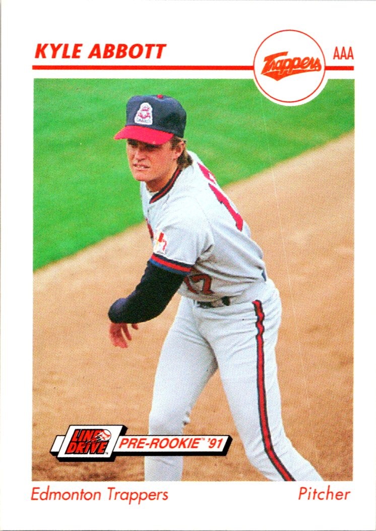 Kyle Abbott 1991 Line Drive AAA #151 Edmonton Trappers