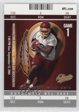 2004 Fleer Authentix Clinton Portis #27 0q3