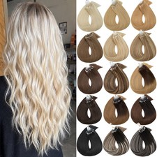 Microlink Hair Extensions Micro Ring Loop Bead Real Human Remy Hair 1G/S 0.5G/S
