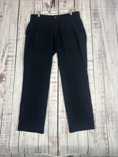Under Armour Mens Pants 36/30 Black Straight Golf Casual Performance Stretch