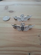 Badge, Pilot, Senior, Silver Wings,  Air Force, Pin, Abzeichen,  USA, G-23, 