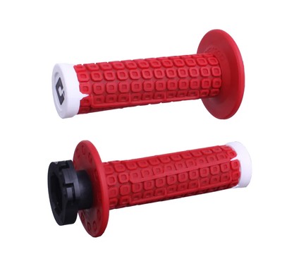 ODI NOMAD OFF-ROAD MX MOTORCYCLE V2 LOCK ON D3O GRIPS RED/WHITE