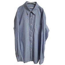 UNIQLO Jil Sander +J M Blue White Stripe Button-Down Shirt