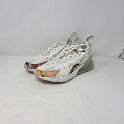 Nike Air React 270 Women's White and Multicolor Sneakers Size 7