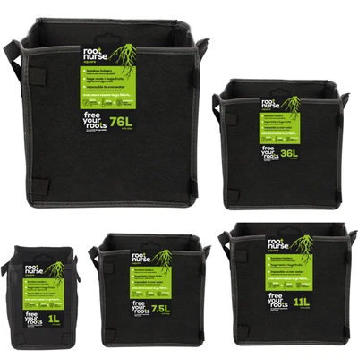 Square Fabric Plant Pots 1L–70L – Root Nurse Grow Bags for Garden & Hydroponics - Image 1 of 4