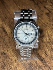 Seiko Fly back Chronograph Day/Date Automatic 7016-7000 Vintage Watch Working