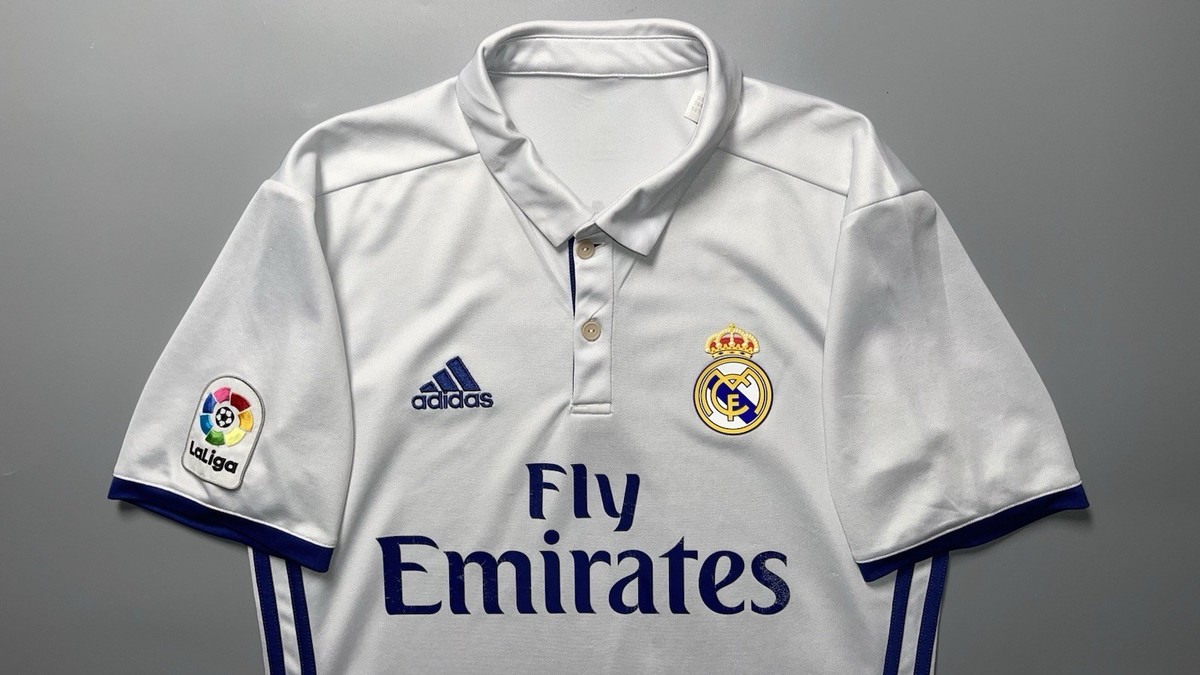 REAL MADRID ADIDAS 2016/2017 FOOTBALL HOME JERSEY #7 RONALDO SIZE