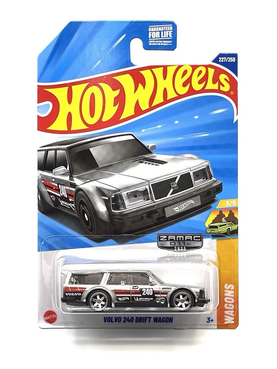 2025 Hot Wheels ZAMAC Volvo 240 Drift Wagon #227 SUPER CUSTOM