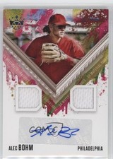 2021 Panini Diamond Kings DK Material Signatures Alec Bohm #DKMS-AB Auto 12pq