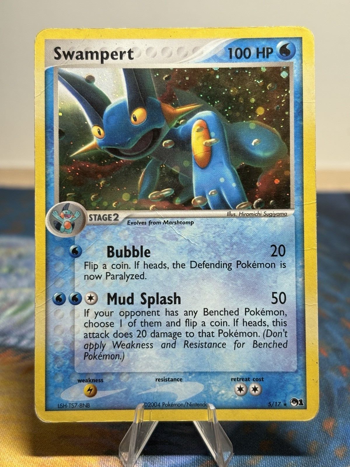 Swampert 5/17 Pop Series 1 Ex Era Holo Rare Promo 2004 Vintage Pokemon TCG DMG