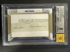 2018-19 Leaf Pearl Cut Signatures MICKEY COCHRANE CS-MC1 HOF BGS 8 NM-MT 10 Auto