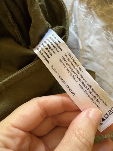 Eileen Fisher Damen Hose Gr. 20 olivgrün Bio Baumwolle Hanf minimalistisch Chino - Bild 2 von 11