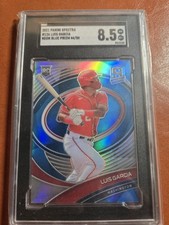 2021 Panini Spectra Neon Blue #126 Luis Garcia 44/50 SGC8.5