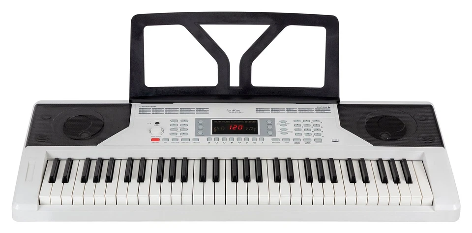 FunKey 61 Tasten-Keyboard mit Anschlagdynamik Inkl. Ständer mit Schraubsicherung - Bild 4 von 4