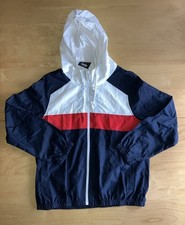 Windjacke leichte Sportjacke Damen weiß-rot-blau Gr. L  NEU