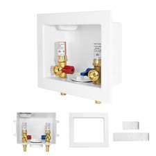 Washing Machine Outlet Box Copper Water Hammer Arrestor 1/2 PEX 3/4 MHT WM013