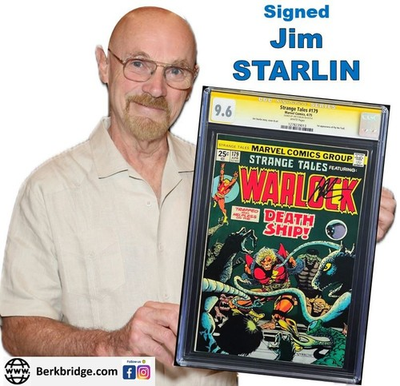 #ad Strange Tales 179 CGC 9.6 SS Signed Jim Starlin 1975 Marvel Comics 1st App PIP $349.00