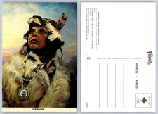 Vintage Canadian Indian Portrait Postcard 