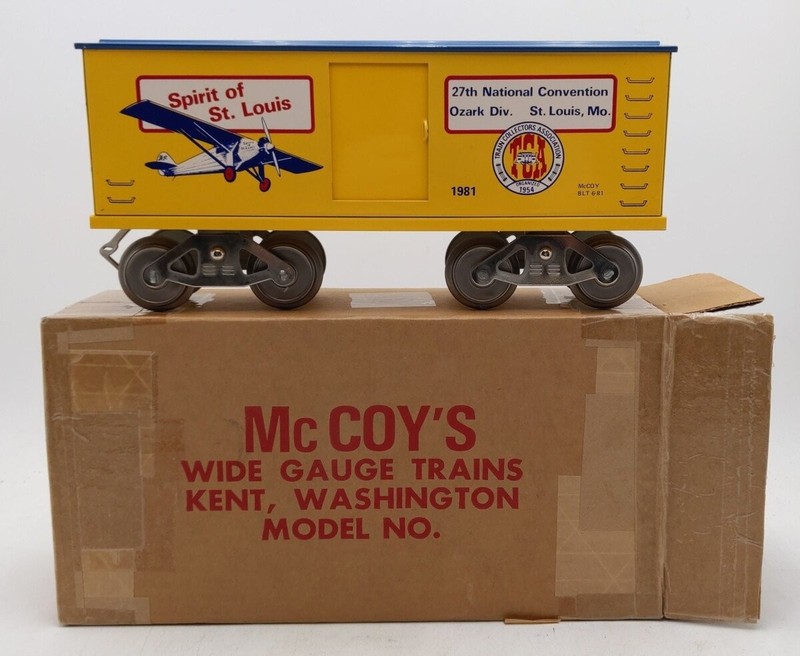 McCoy 1000-81 STD Gauge 1981 Spirit of St. Louis TCA Boxcar LN/Box