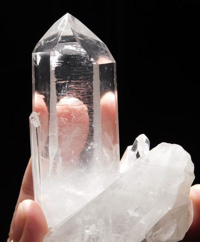 LARGER! SUPER Translucent! QUARTZ Crystal Cluster From Brazil 387gr