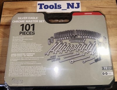 Matco Tools Chrome Master set Silver Eagle 101 Piece Chrome Set SAB101SEA