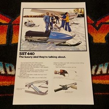 77 KAWASAKI SNO-JET SST 440 Snowmobile Poster vintage sled Talking About