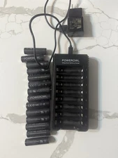 POWEROWL Rechargeable AA and AAA Batteries with Fast Charger, High Capacity NiMH